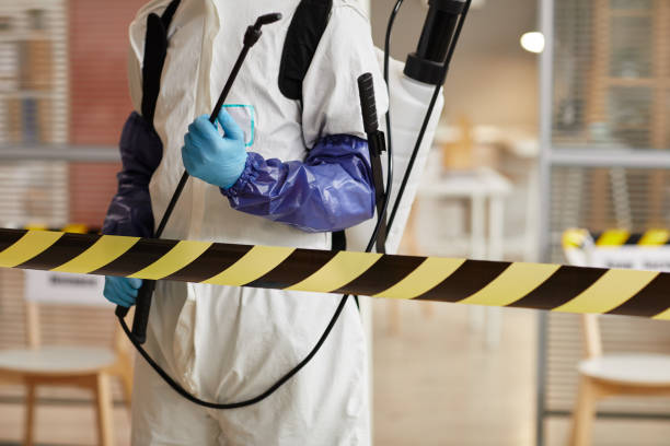 Professional Biohazard Cleanup technician working in Rosharon, TX